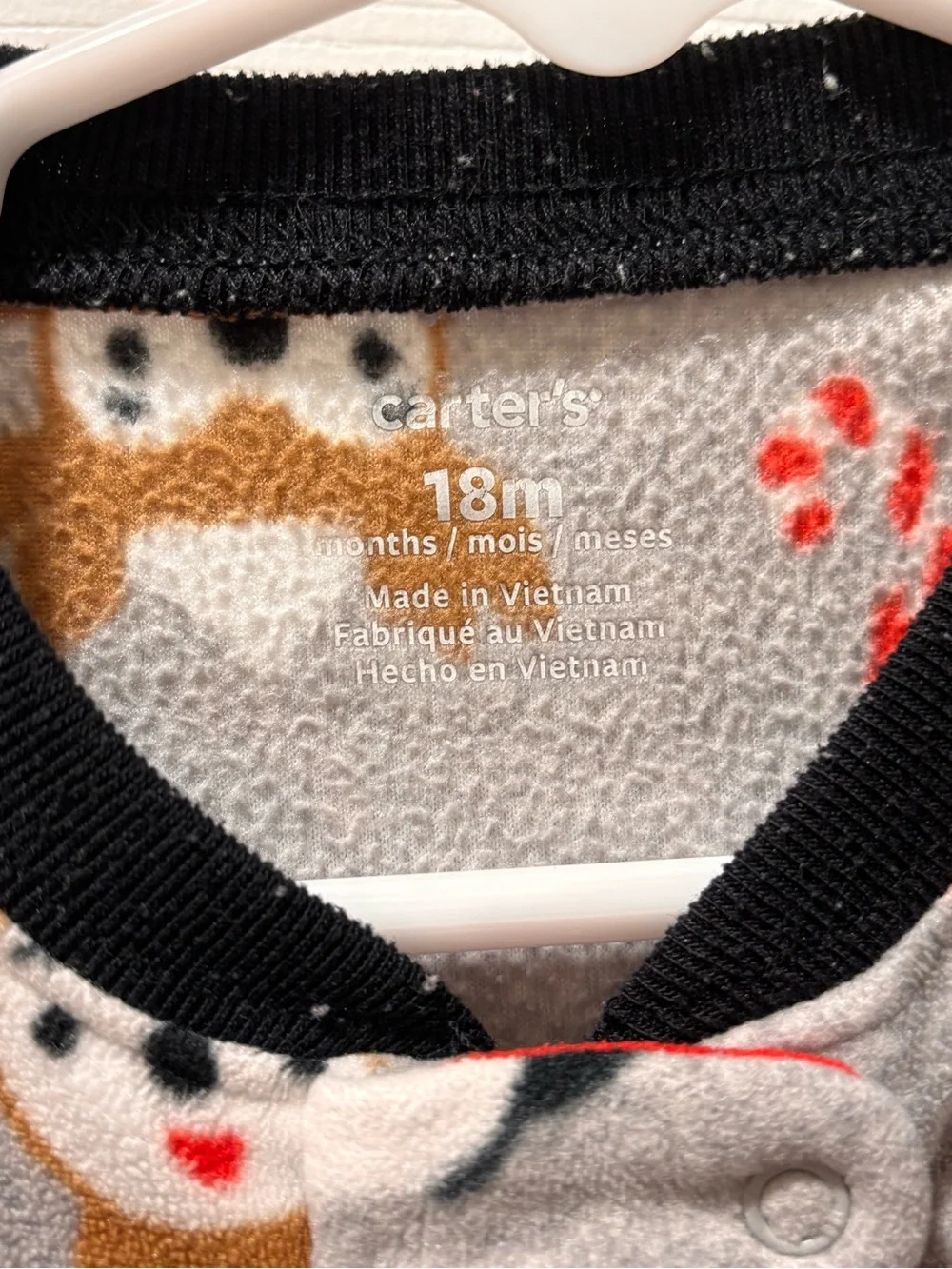🎉 (18m) Carter’s Holiday Winter Friends Footed Pajamas